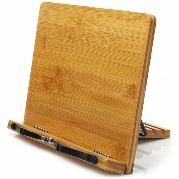Paddle Style Kitchen Freestanding Wood Cookbook Holder/ Tablet Stand Cook Decor Paddle Style Kitchen Freestanding Wood Cookbook Holder/ Tablet Stand Cook Decor